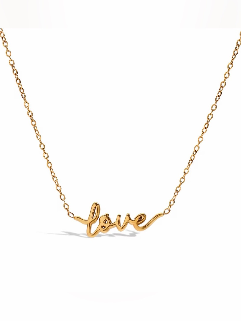18K Gold Plated “Love” Pendant Necklace
